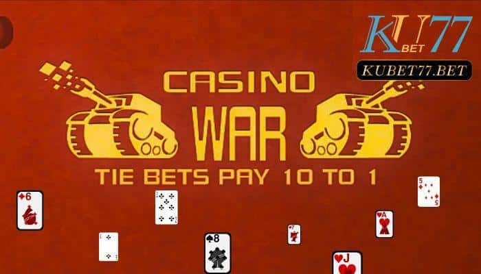 Cách chơi Casino War Kubet77 khá đơn giản